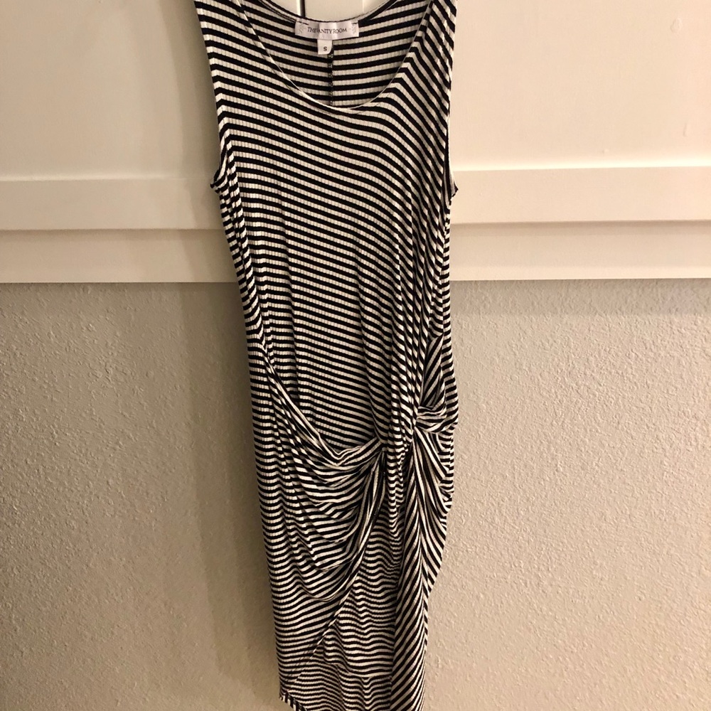 Striped Bodycon Dress - Size S